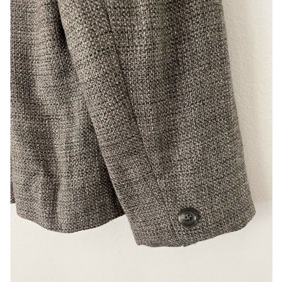 Talbots Light Gray Wool Blend Single Button Fitted Blazer Women’s Size 10P - Picture 5 of 7